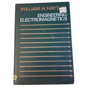 1981 William H. Hayt Jr. Engineering Electromagnetics Fourth Edition Hardcover